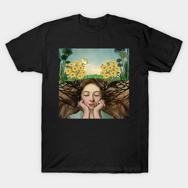 Girl's Imagination T-Shirt by Art by Ergate